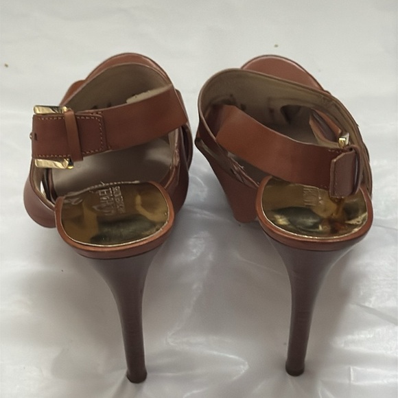 Brown High Heel Sandals - Picture 5 of 7